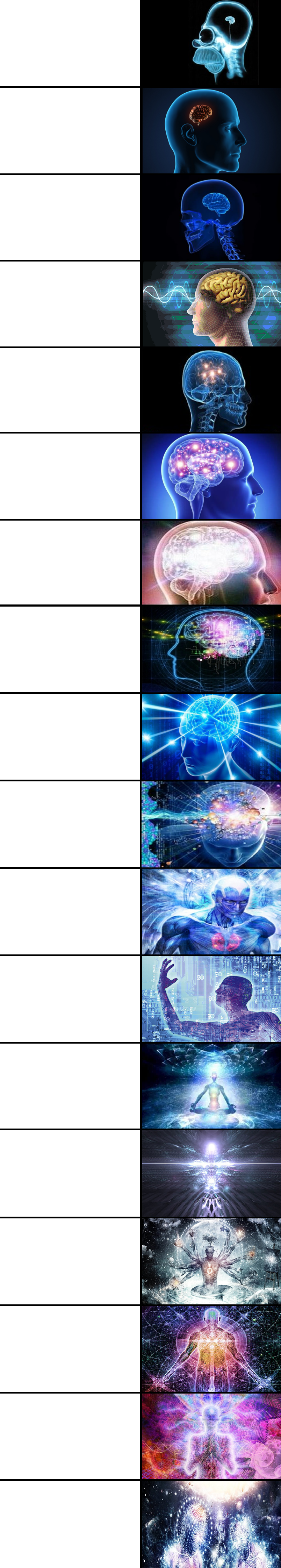 High Quality MAX Expanding Brain Blank Meme Template