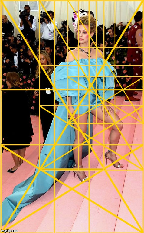 Lili Reinhart with the Golden Ratio. | image tagged in the golden ratio,lili reinhart,geometry,sexy woman,beauty | made w/ Imgflip meme maker