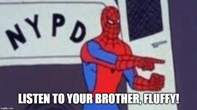 LISTEN TO YOUR BROTHER, FLUFFY! | made w/ Imgflip meme maker
