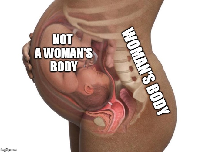 WOMAN'S BODY NOT A WOMAN'S BODY | made w/ Imgflip meme maker