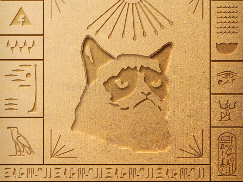 Grumpy Cat Egypt Meme Generator. 