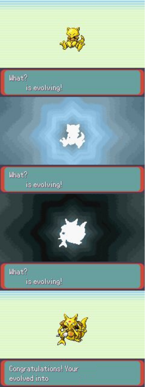 Pokemon Evolving Blank Meme Template