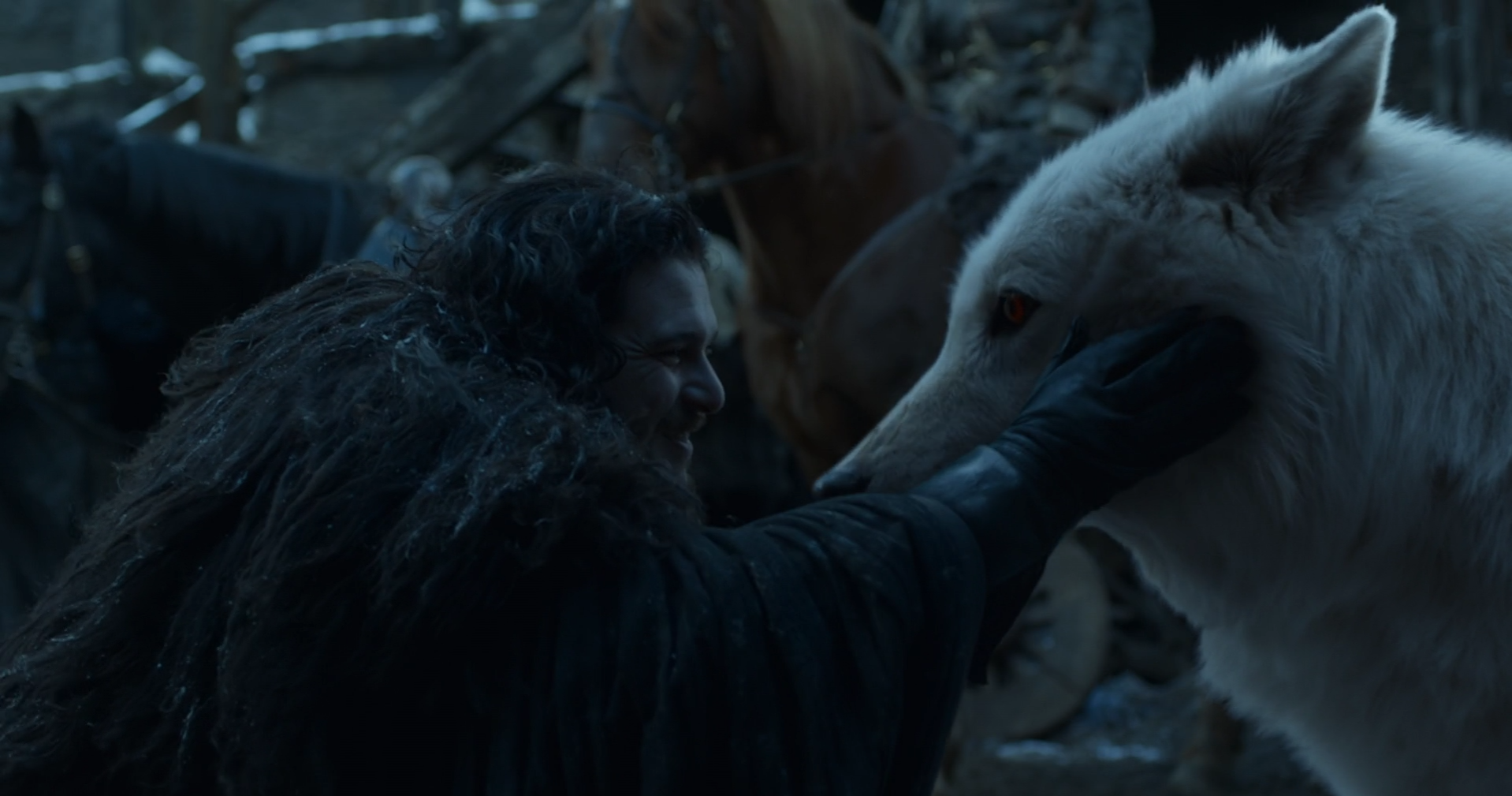 GOT Jon and Ghost Blank Meme Template