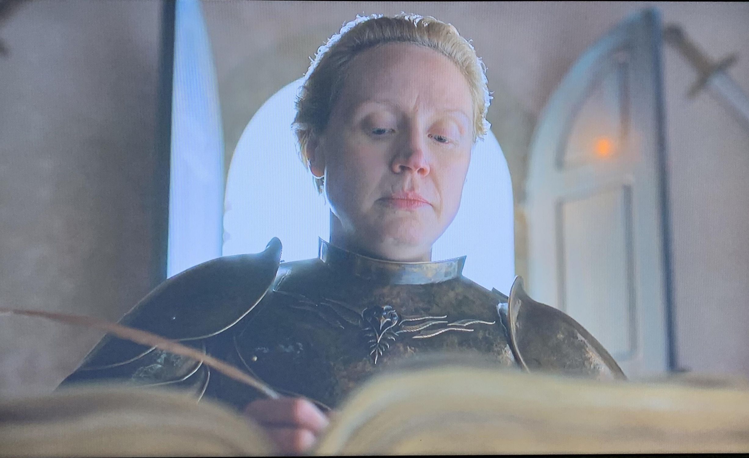 Brienne writing Blank Meme Template