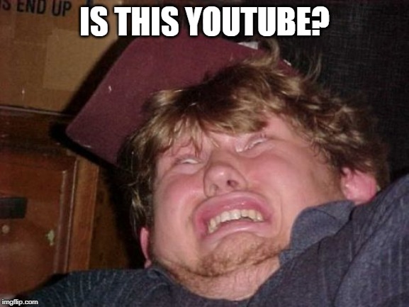 WTF Meme | IS THIS YOUTUBE? | image tagged in memes,wtf | made w/ Imgflip meme maker