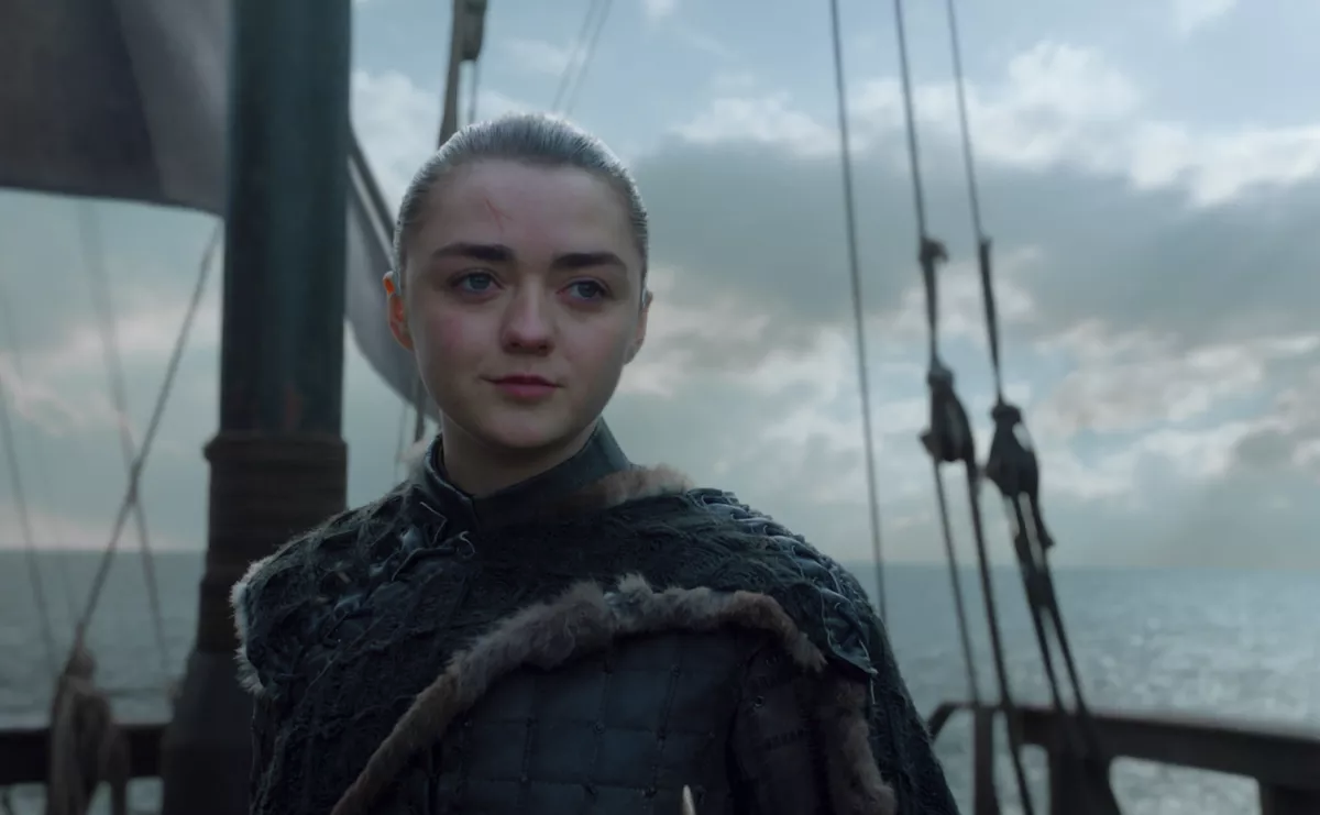 High Quality Arya on a ship Blank Meme Template