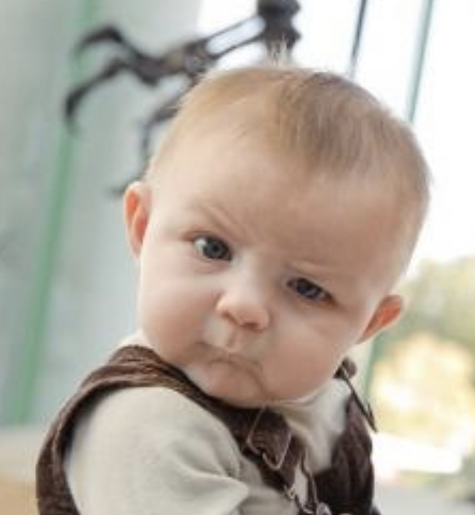 Incredulous Baby Blank Meme Template