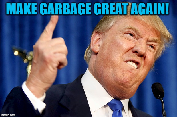 Donald Trump | MAKE GARBAGE GREAT AGAIN! | image tagged in donald trump | made w/ Imgflip meme maker