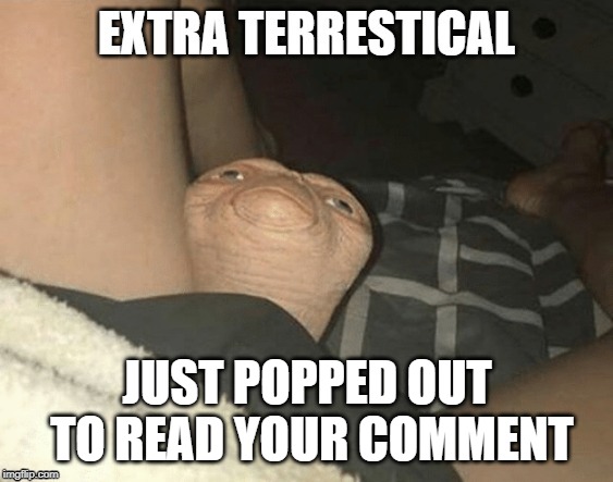 JUST POPPED OUT TO READ YOUR COMMENT | made w/ Imgflip meme maker