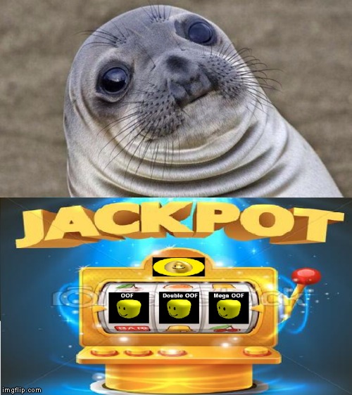 High Quality Jackpot OOF Blank Meme Template