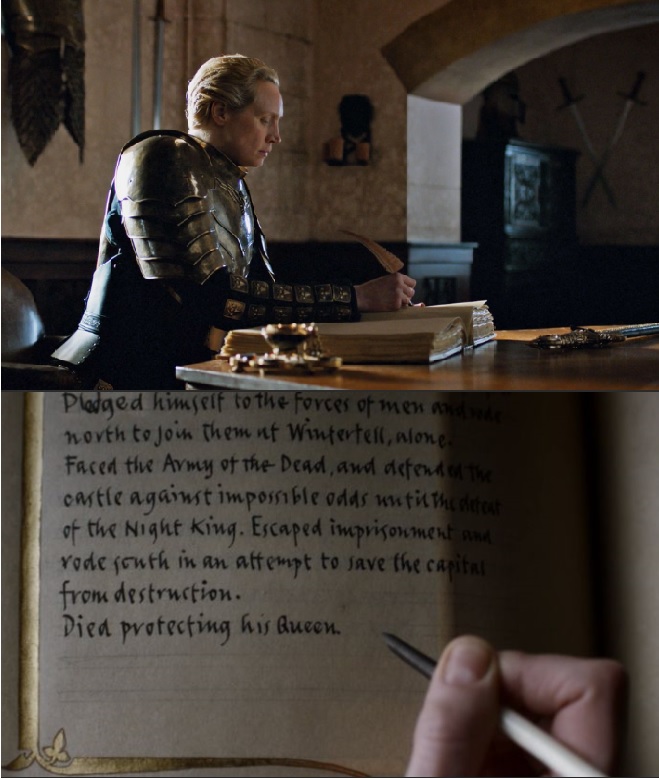 High Quality brienne writes about Jaime Blank Meme Template
