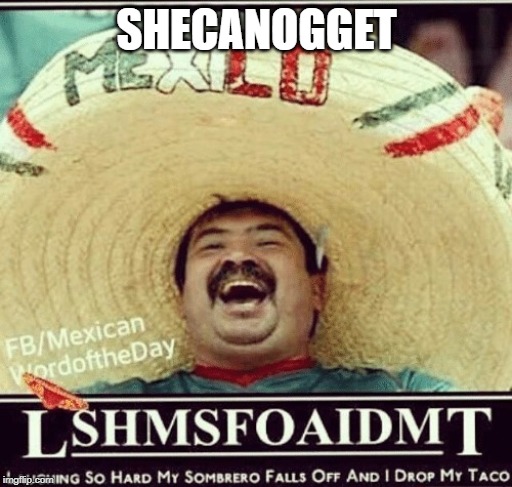 mexican | SHECANOGGET | image tagged in mexican | made w/ Imgflip meme maker