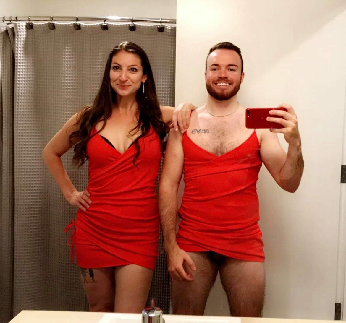 The girl in the red dress Blank Meme Template