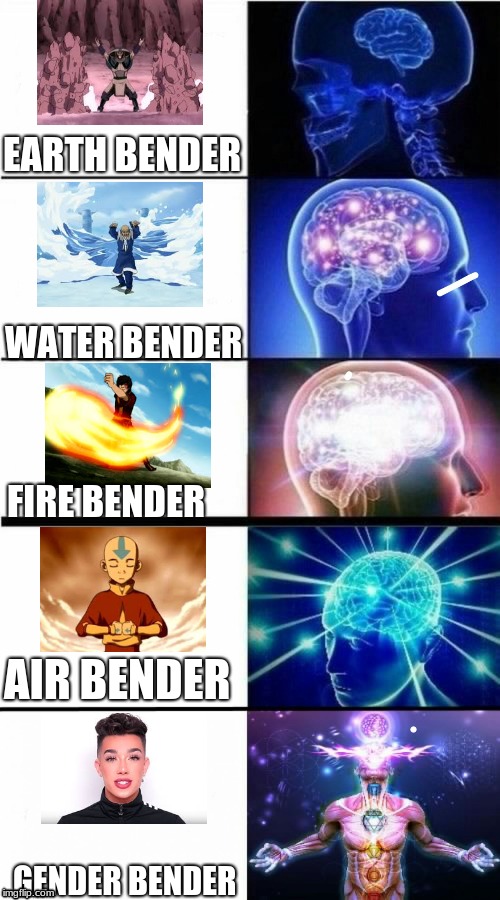 He's not the only one | EARTH BENDER; WATER BENDER; FIRE BENDER; AIR BENDER; GENDER BENDER | image tagged in but thats none of my business,memes | made w/ Imgflip meme maker