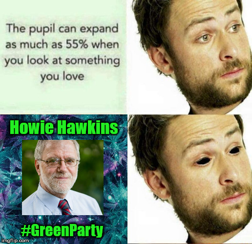 Howie Hawkins; #GreenParty | image tagged in green party,howie hawkins | made w/ Imgflip meme maker