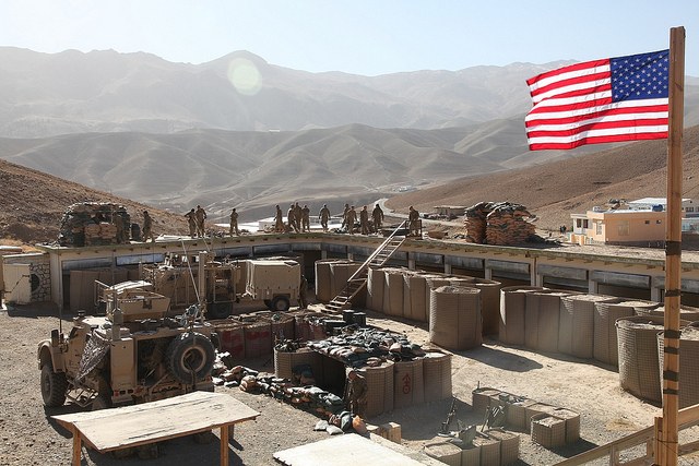 High Quality US base in Afghanistan Blank Meme Template