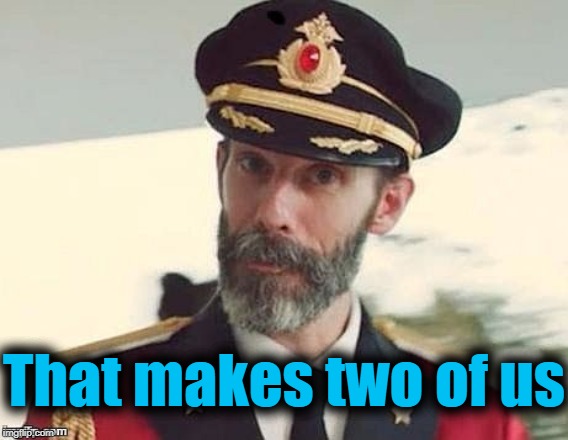 Captain Obvious | That makes two of us | image tagged in captain obvious | made w/ Imgflip meme maker