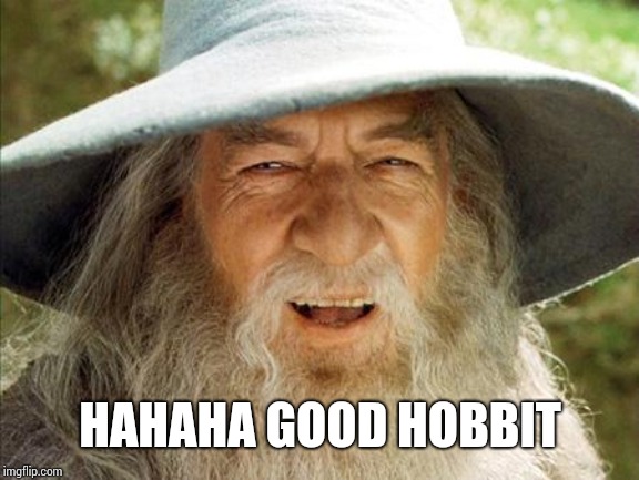 A Wizard Is Never Late | HAHAHA GOOD HOBBIT | image tagged in a wizard is never late | made w/ Imgflip meme maker