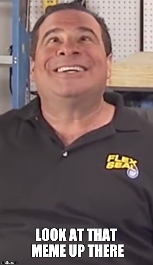 Phil Swift | LOOK AT THAT MEME UP THERE | image tagged in phil swift | made w/ Imgflip meme maker