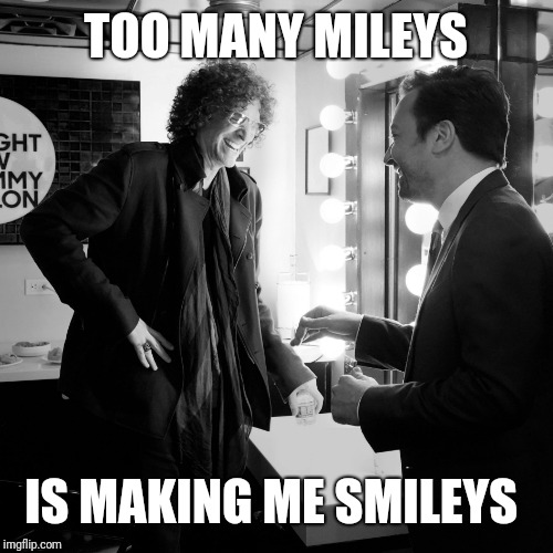 Conversations With A Friend | TOO MANY MILEYS IS MAKING ME SMILEYS | image tagged in conversations with a friend | made w/ Imgflip meme maker