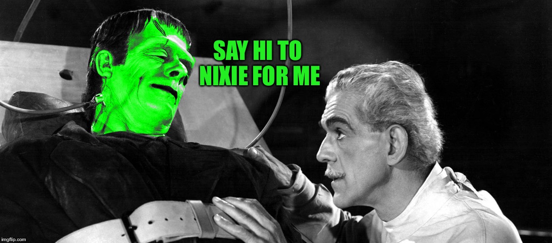 SAY HI TO NIXIE FOR ME | made w/ Imgflip meme maker