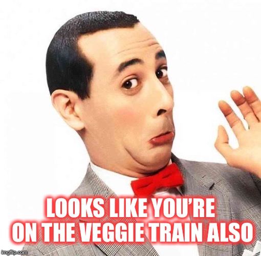 LOOKS LIKE YOU’RE ON THE VEGGIE TRAIN ALSO | made w/ Imgflip meme maker