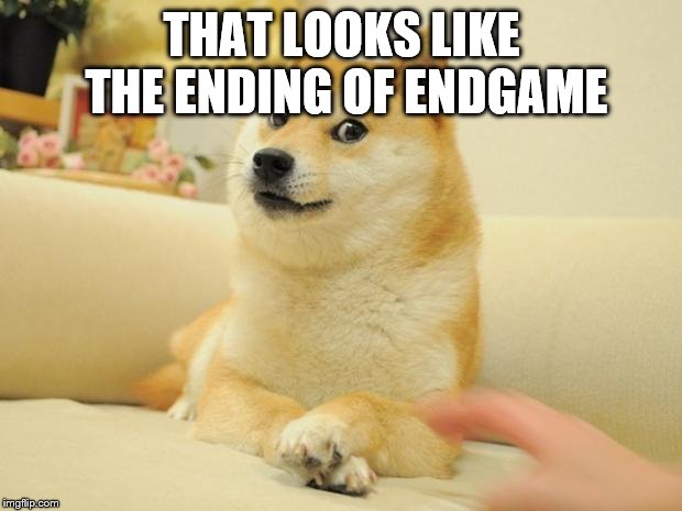 Doge 2 Meme | THAT LOOKS LIKE THE ENDING OF ENDGAME | image tagged in memes,doge 2 | made w/ Imgflip meme maker