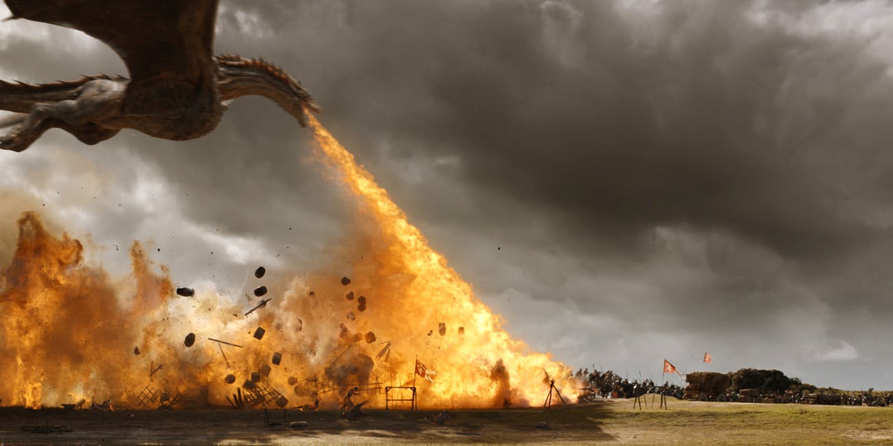 Got game of thrones dragon flame Blank Meme Template