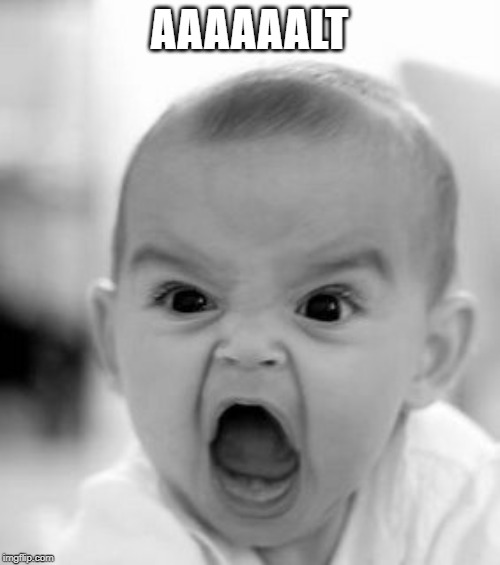 Angry Baby Meme | AAAAAALT | image tagged in memes,angry baby | made w/ Imgflip meme maker