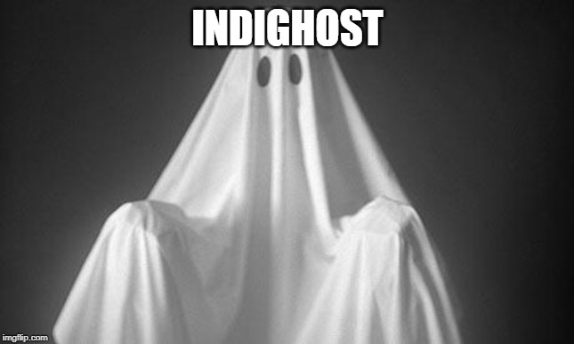Ghost | INDIGHOST | image tagged in ghost | made w/ Imgflip meme maker
