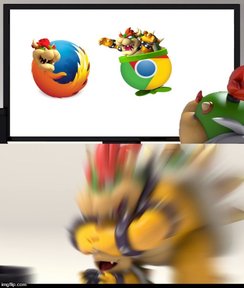 Browser Block | image tagged in bowser block,memes | made w/ Imgflip meme maker