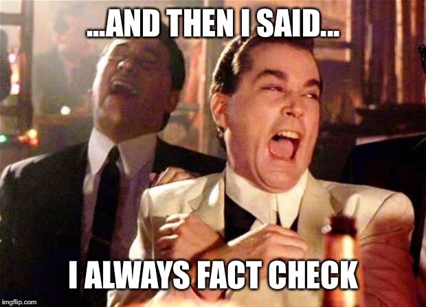 Goodfellas  | ...AND THEN I SAID... I ALWAYS FACT CHECK | image tagged in goodfellas | made w/ Imgflip meme maker