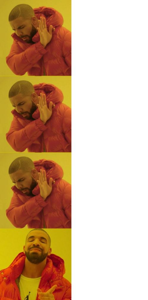 High Quality Multiple Drake Blank Meme Template