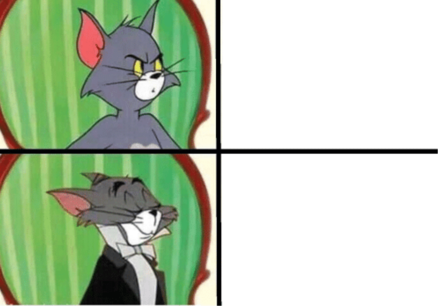 Tuxedo tom Blank Meme Template