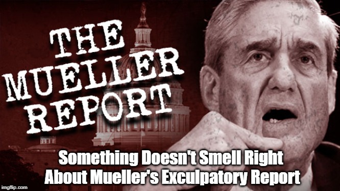 Something Doesn't Smell Right About Mueller's Exculpatory Report | made w/ Imgflip meme maker