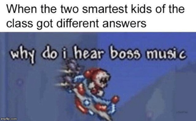 We need more Terraria memes on Imgflip. | image tagged in terraria,why do i hear boss music | made w/ Imgflip meme maker