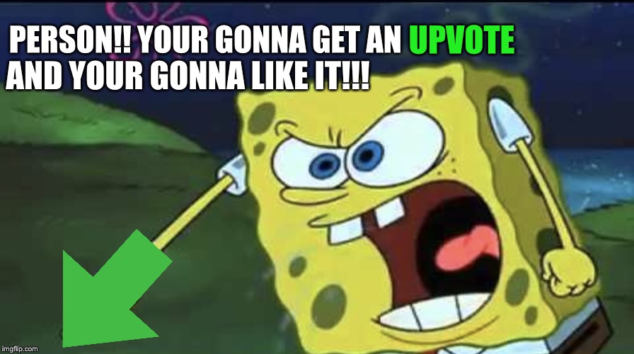PERSON!! YOUR GONNA GET AN AND YOUR GONNA LIKE IT!!! UPVOTE | image tagged in you are gonna like it | made w/ Imgflip meme maker