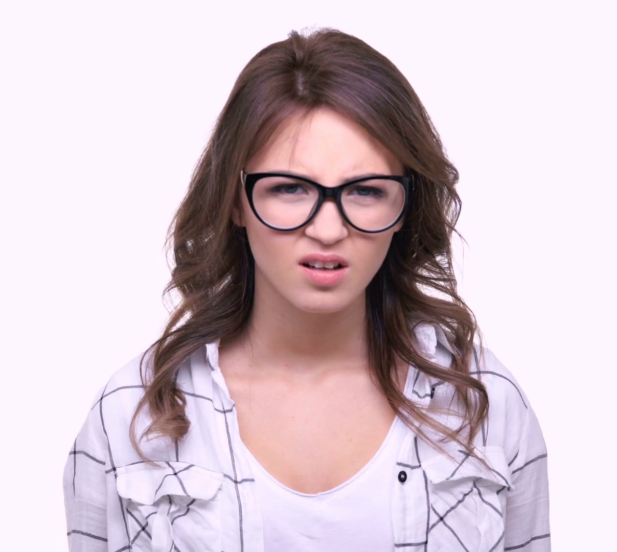 High Quality Confused Young Woman Blank Meme Template