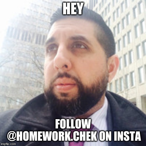 teepu | HEY; FOLLOW @HOMEWORK.CHEK ON INSTA | image tagged in teepu | made w/ Imgflip meme maker