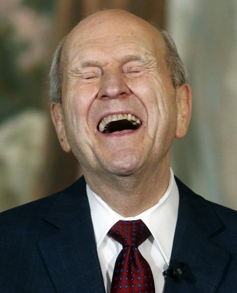 High Quality Russell Nelson laughing Blank Meme Template