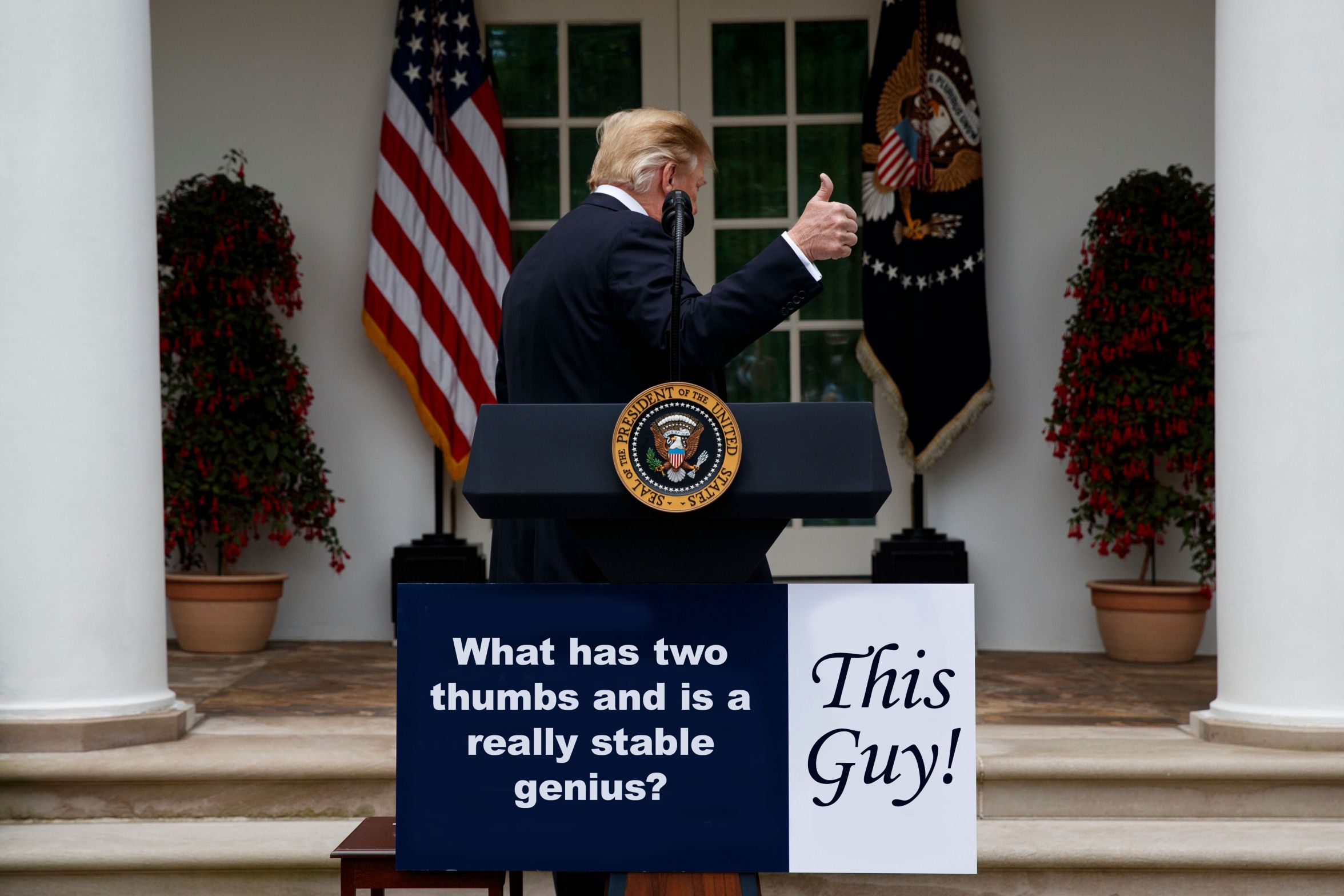 High Quality Stable Genius Blank Meme Template