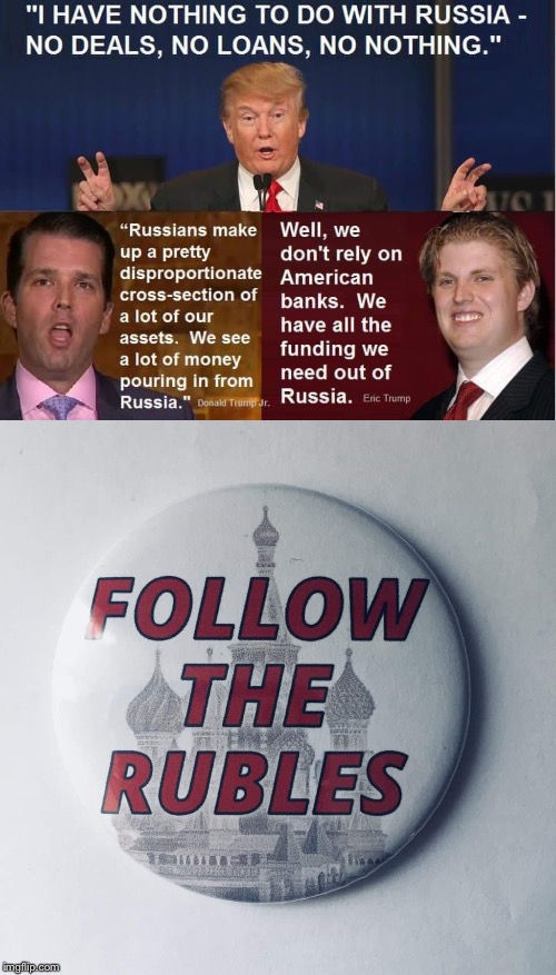 Follow The Rubles | image tagged in follow the money,follow the rubles button,trump russia collusion,collusion,russians,trump | made w/ Imgflip meme maker