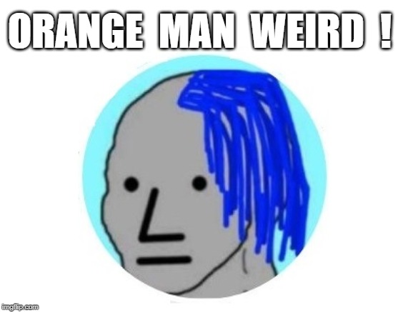 ORANGE  MAN  WEIRD  ! | made w/ Imgflip meme maker
