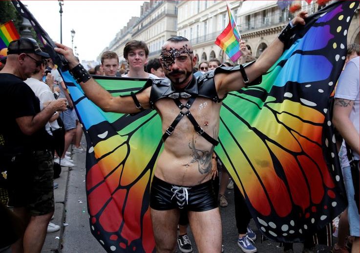 High Quality Q Anon Gay Pride Butterfly Blank Meme Template