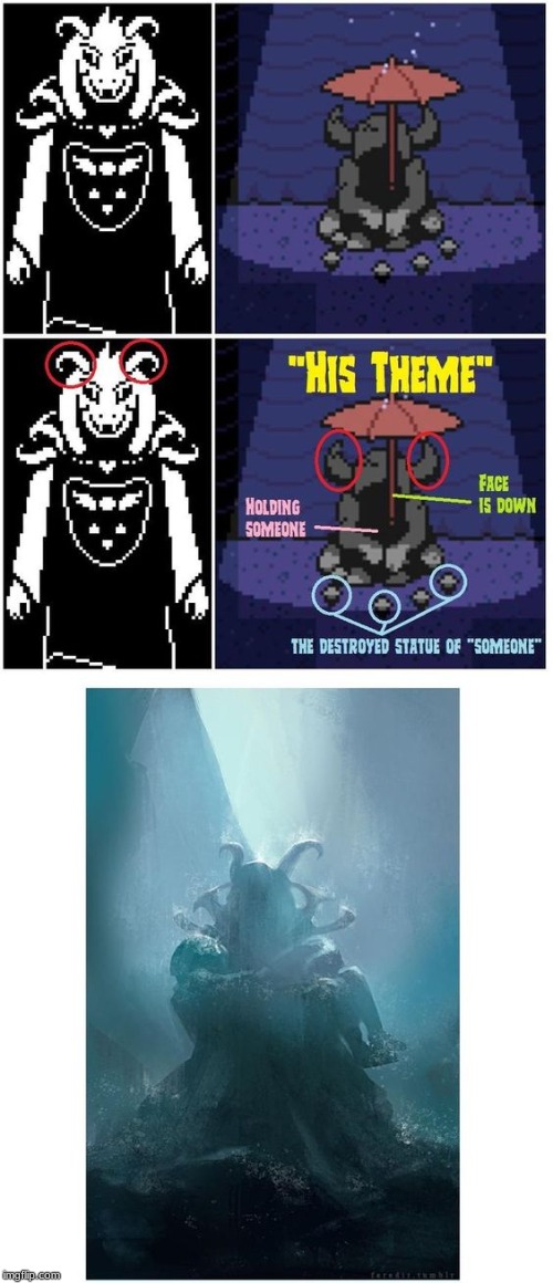 Statue Theory | image tagged in statue,undertale | made w/ Imgflip meme maker