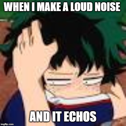 Oh God...Why me? | WHEN I MAKE A LOUD NOISE; AND IT ECHOS | made w/ Imgflip meme maker