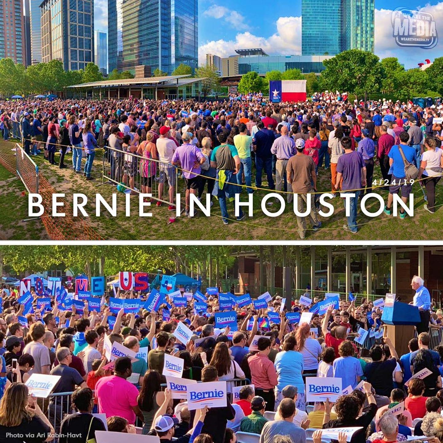 Bernie Rally, 2019 April Blank Meme Template