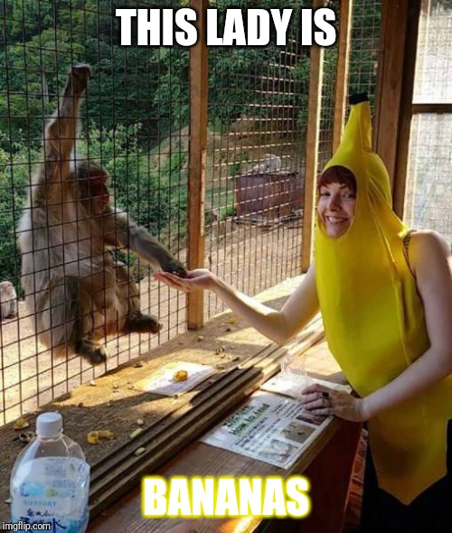 Work uniforms suck | THIS LADY IS; BANANAS | image tagged in banana lady | made w/ Imgflip meme maker
