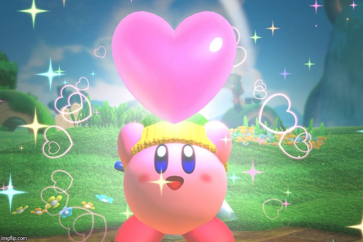 Kirby using a friend heart | image tagged in kirby using a friend heart | made w/ Imgflip meme maker