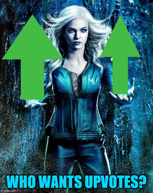 Killer Frost is Giving Upvotes | WHO WANTS UPVOTES? | image tagged in the flash,flash,killer frost | made w/ Imgflip meme maker
